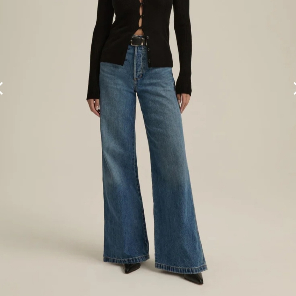 Favorite Daughter The Masha Super High Rise Wide Leg Size 28